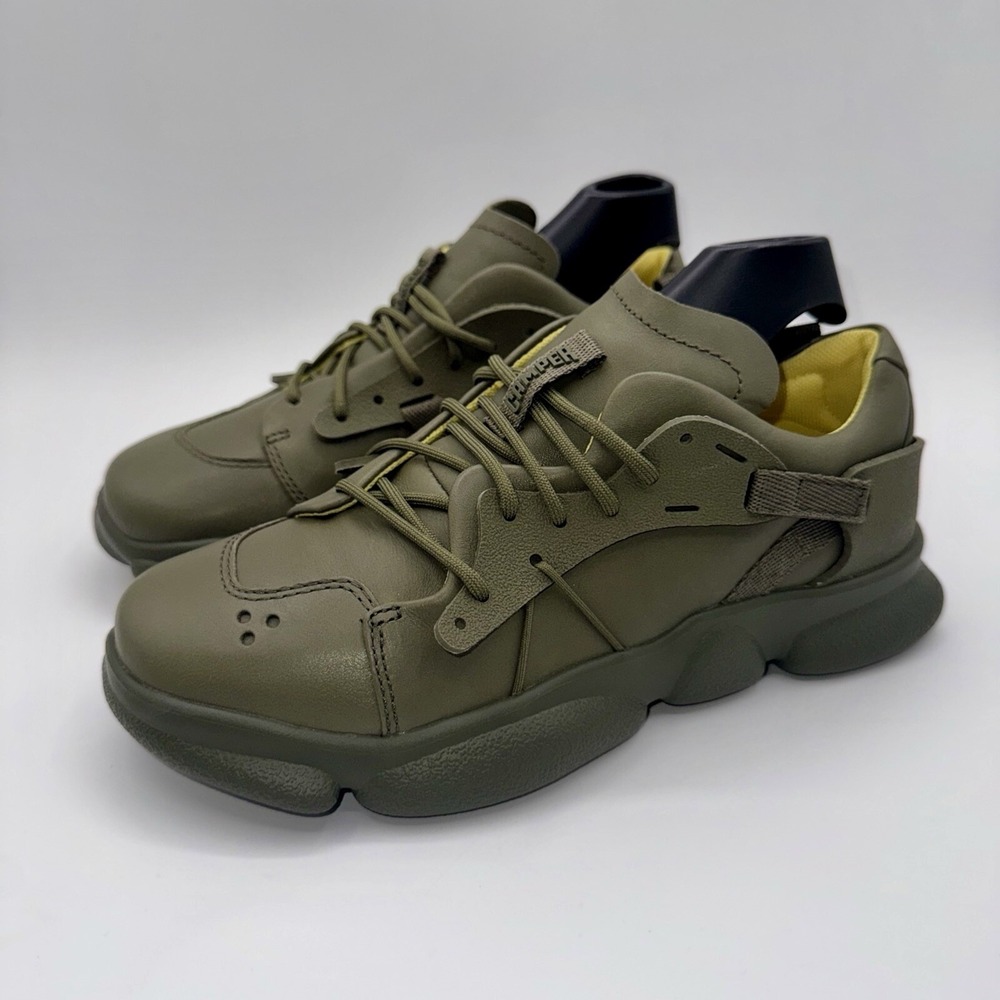 Camper Karst Sneakers Women's Size 7‎ EU 37 Moss Green Leather